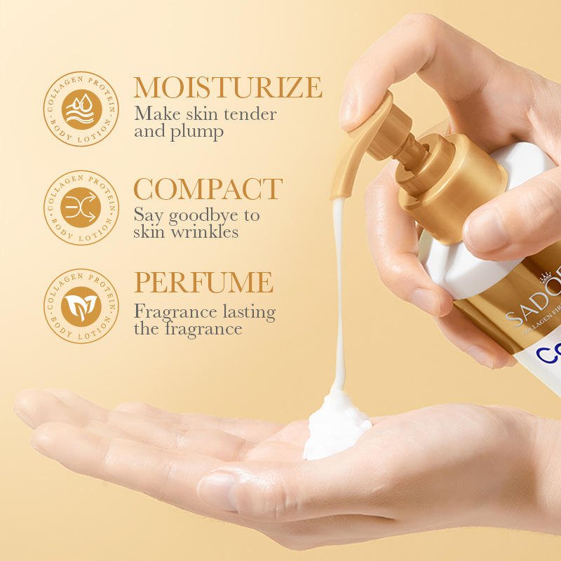Straffende Körperlotion mit Kollagen unter Eigenmarke